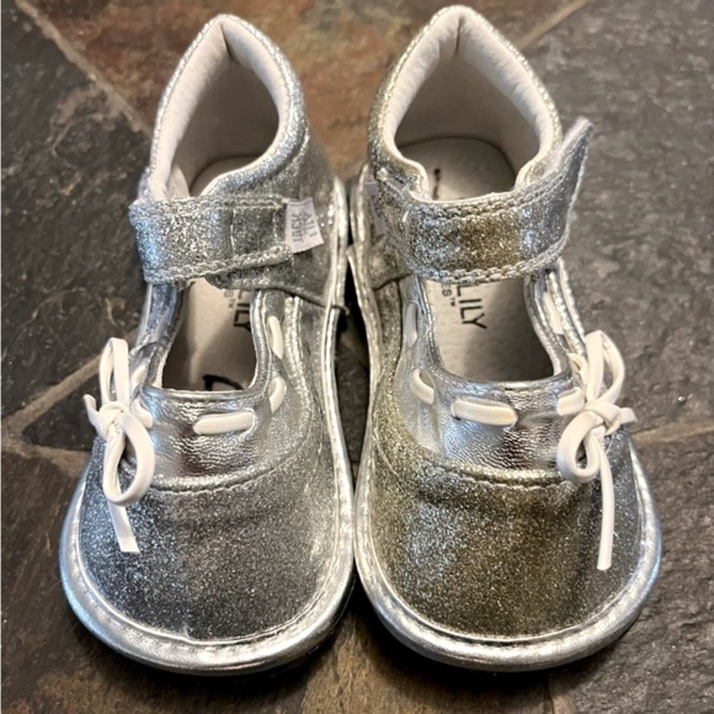 Jack And Lily Sparkly Silver Shoes